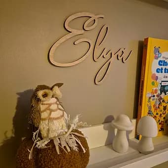 Prénom en bois - 10 cm